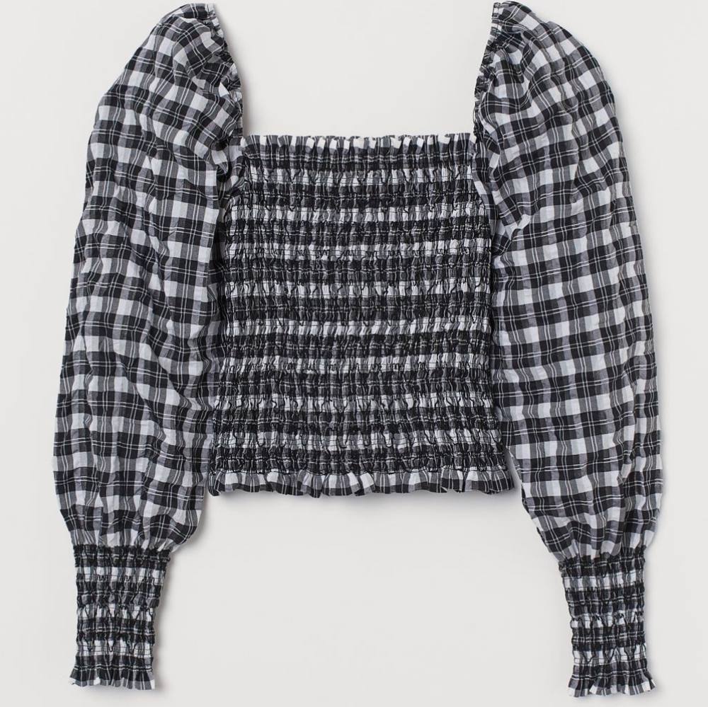 H&M smocked blouse